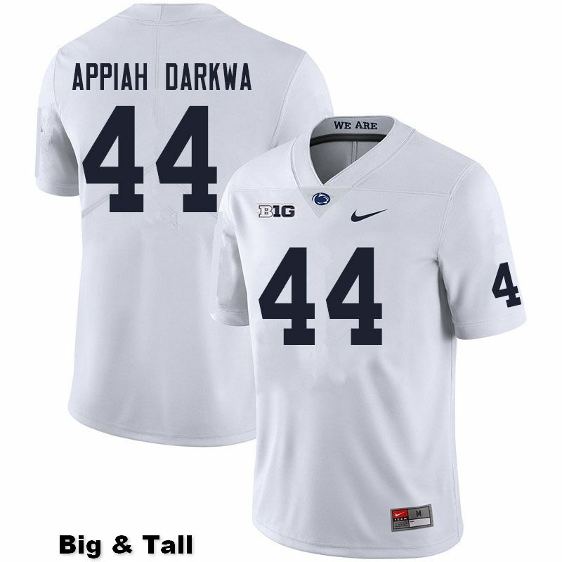NCAA Nike Men's Penn State Nittany Lions Joseph Appiah Darkwa #44 College Football Authentic Big & Tall White Stitched Jersey IWO8198SU